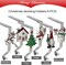 Christmas Stocking Holders Set of 6, Christmas Stocking Holders for Mantle Set of 6, Fireplace Stocking Hangers 6 Pack, Stocking Stand, Farmhouse Rustic Xmas Decorations for Home Indoor